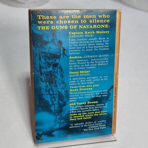 The Guns of Navarone Alistair MacLean WWII Action Adventure War Novel 1961 PB - Picture 2 of 12